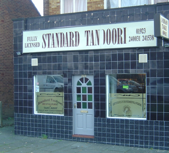 Standard Tandoori restaurant Croxley Green
